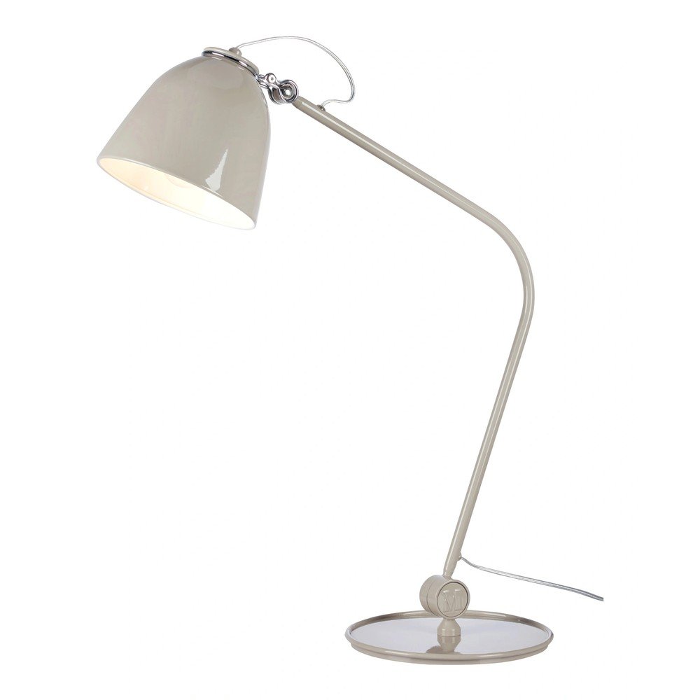 Sivo-bež namizna svetilka z upogljivo konstrukcijo (višina 23 cm) Tilt