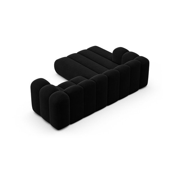 Antracitno siva kotna sedežna garnitura (levi kot) Lupine – Micadoni Home-image-3