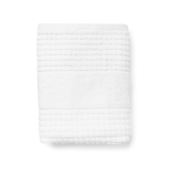 Bela frotirna brisača iz organskega bombaža 70x140 cm Check – JUNA-image-3