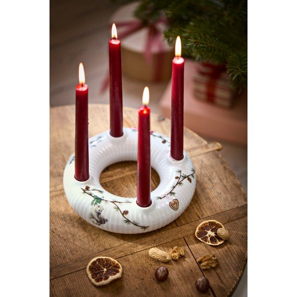 Porcelanast adventni svečnik z božičnim motivom Hammershøi Christmas – Kähler Design-image-3