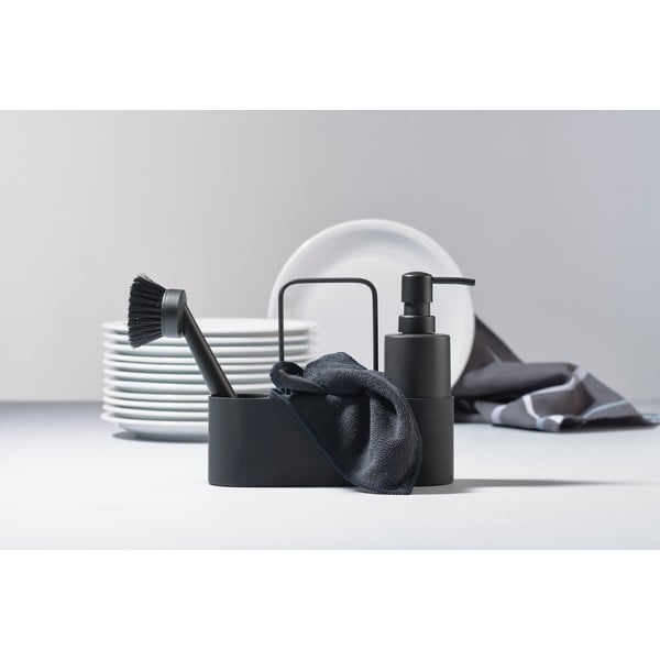 Črno plastično/silikonsko držalo za detergent Singles – Zone-image-1