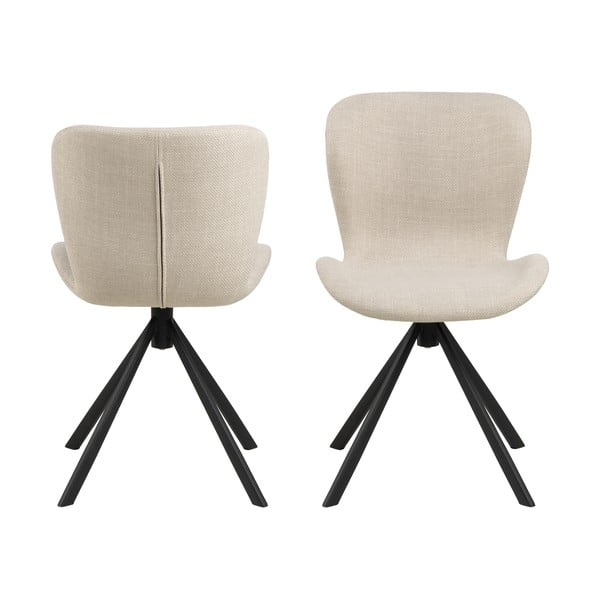 Kremno beli jedilni stoli v kompletu 2 ks Batilda – Actona-image-2