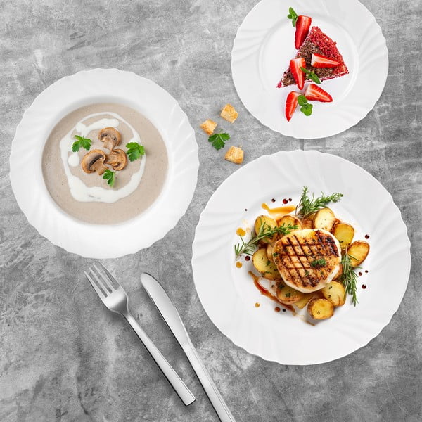 Steklen jedilni servis 18 ks Luna – Orion-image-1