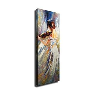 Stenska slika na platnu Violinist, 30 x 80 cm