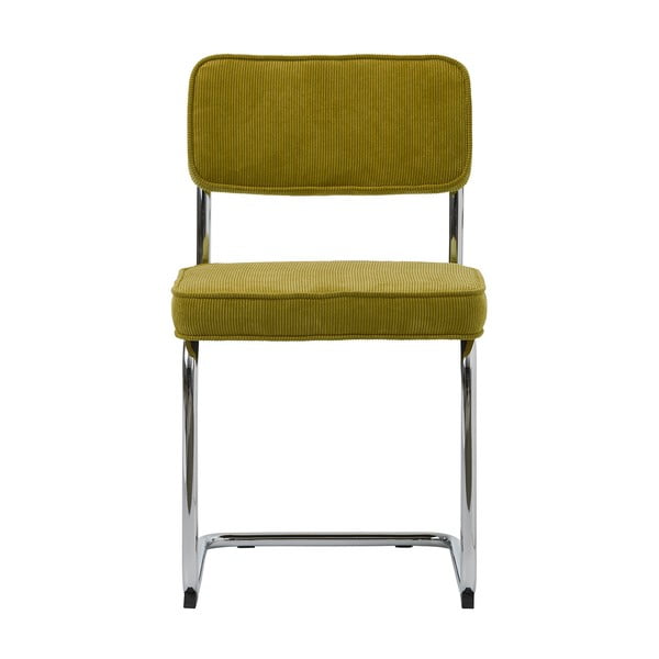 Zelen jedilni stol iz rebrastega žameta Rupert – Unique Furniture-image-4