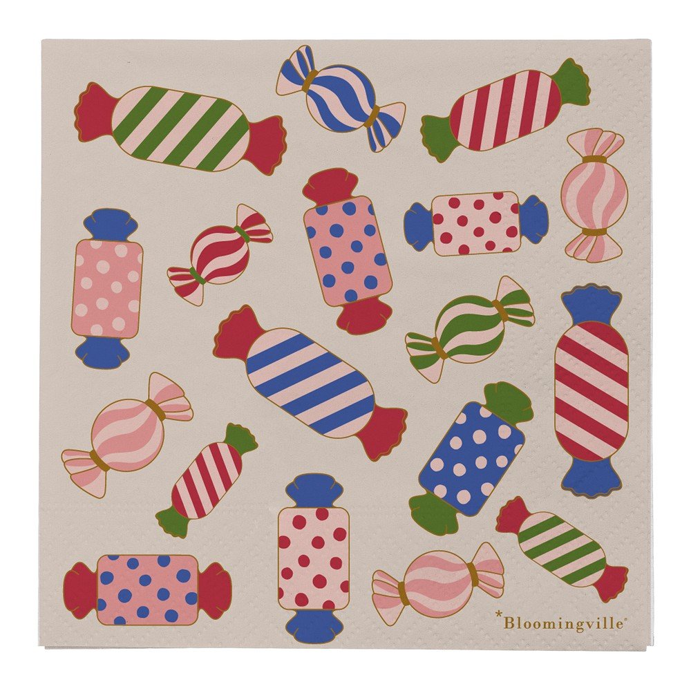 Papirnati prtički v kompletu 20 ks 33x33 cm Caramella