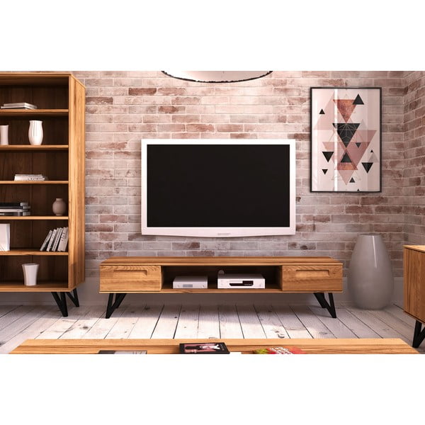 TV omarica iz bukovega lesa 182x42 cm Golo - The Beds-image-1