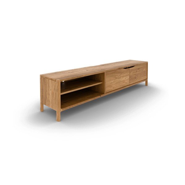TV omarica iz masivnega hrasta 200x48 cm Twig – The Beds-image-2