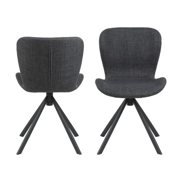 Temno sivi jedilni stoli v kompletu 2 ks Batilda – Actona-image-4