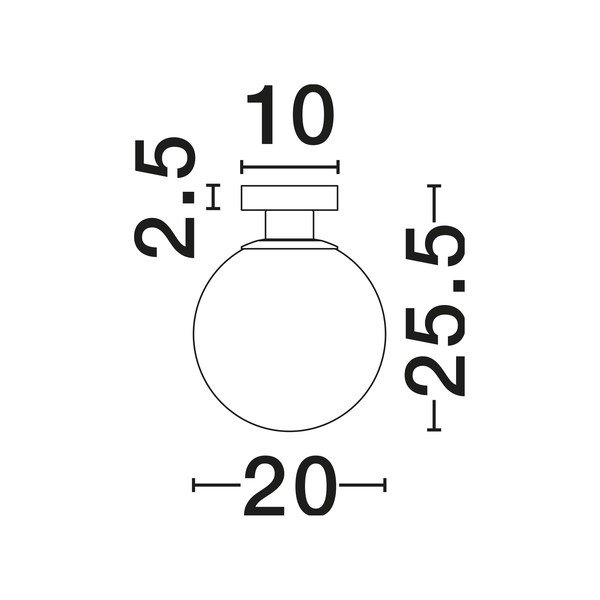 Bela/v zlati barvi steklena stropna svetilka Vita – Nova Luce-image-4