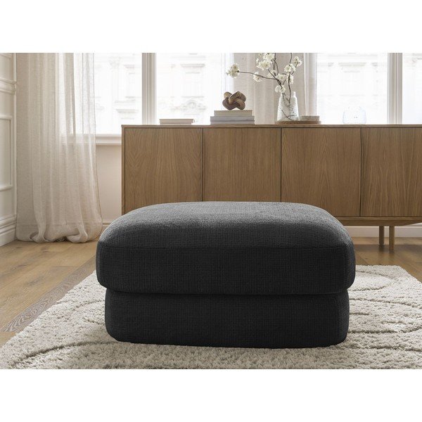 Črn tabure iz šenilje Leonore – Bobochic Paris-image-3