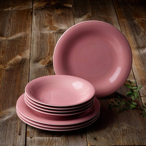 Roza porcelanski krožnik Like, Villeroy & Boch Group, 28,5 cm-image-1