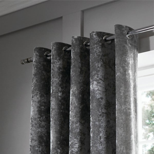 Sive zavese v kompletu 2 ks 168x183 cm Crushed Velvet – Catherine Lansfield