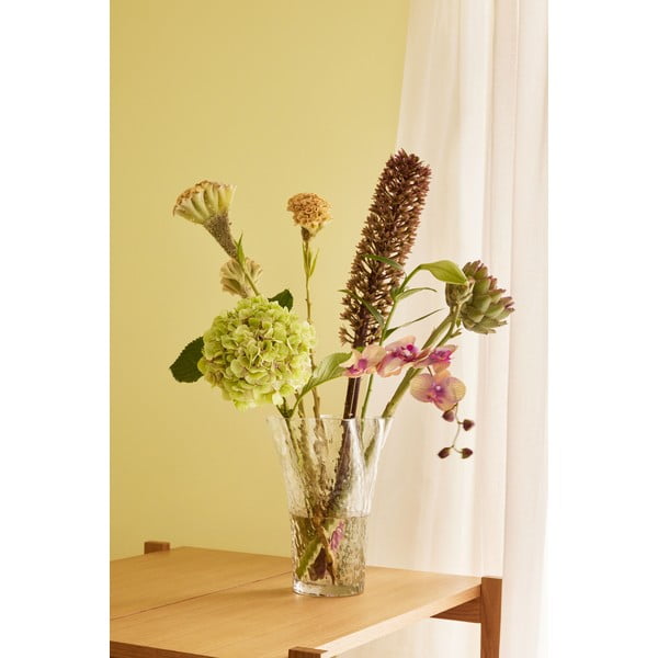 Steklena vaza (višina 30 cm) Ruffle – Hübsch-image-1