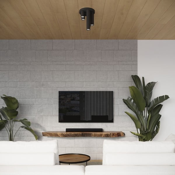 Črna stropna svetilka Castro – Sollux-image-4