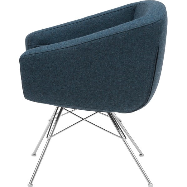 Temno modri fotelj Softline Aiko-image-3