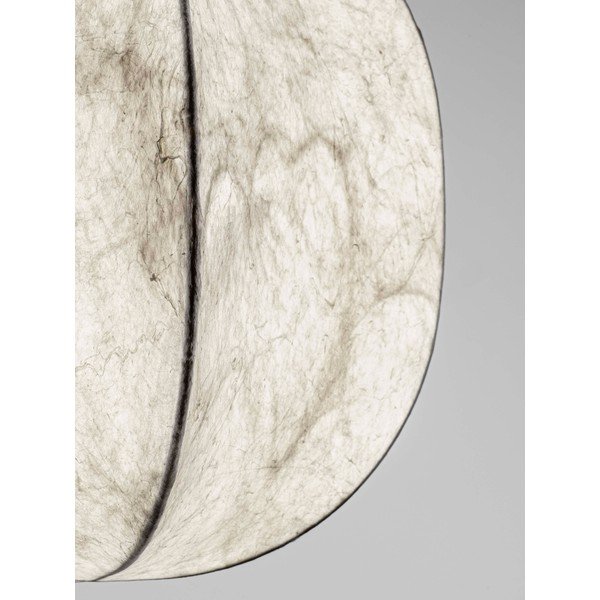 Bela kovinska viseča svetilka s tekstilnim senčilom ø 42 cm Pierida – Nova Luce-image-2