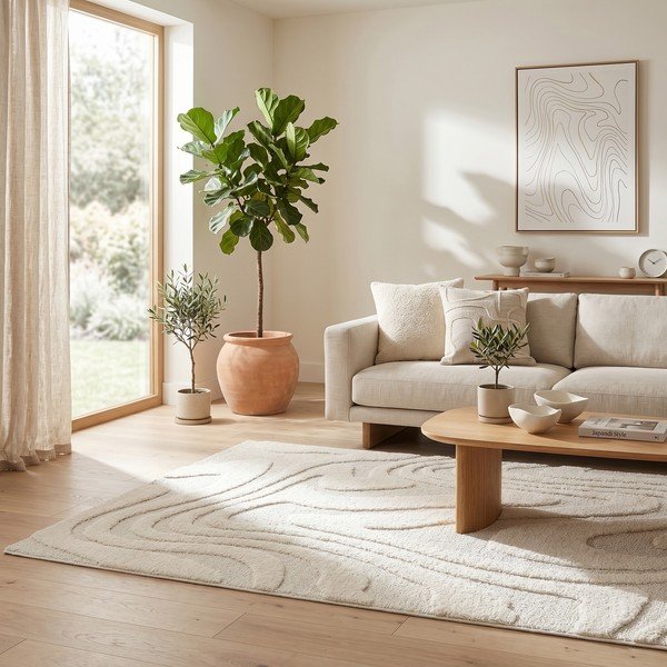 Kremno bela preproga 120x170 cm Dune – ESTE-image-1