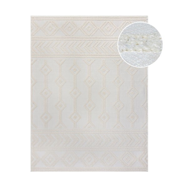 Kremno bela preproga iz šenila 160x240 cm Shyla – Flair Rugs