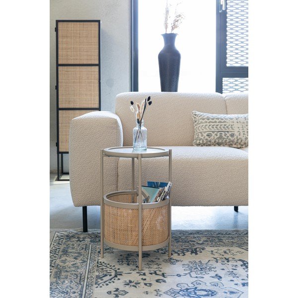 Okrogla stranska mizica ø 30 cm Makoto – White Label-image-1