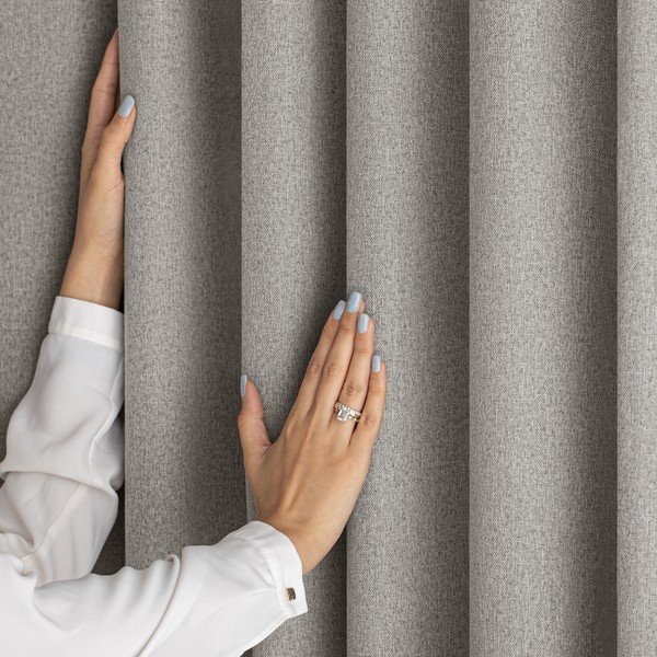 Sivorjava zatemnitvena zavesa 140x250 cm Corita – Restilo-image-3