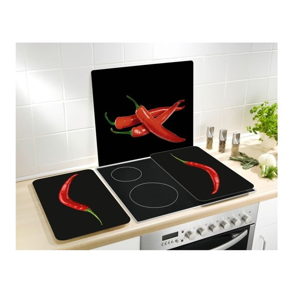 Steklena stenska zaščita Wenko Peperoni, 50 x 56 cm-image-2