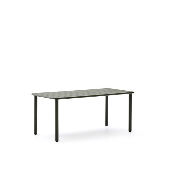 Jeklena vrtna miza 90x180 cm Brai – Kave Home