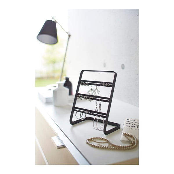 Črno stojalo za uhane YAMAZAKI Tower-image-1