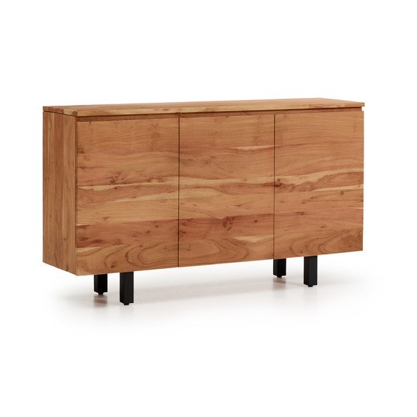 Komoda iz masivne akacije v naravni barvi 150x88x40 cm Uxue – Kave Home-image-2