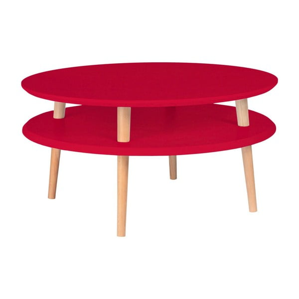 Rdeča mizica Ragaba Ufo, ⌀ 70 cm