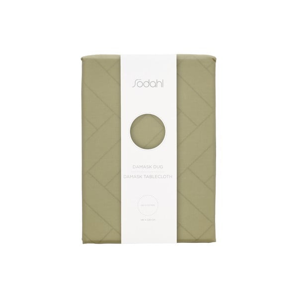 Namizni prt iz damasta 140x320 cm Tiles Damask – Södahl-image-3