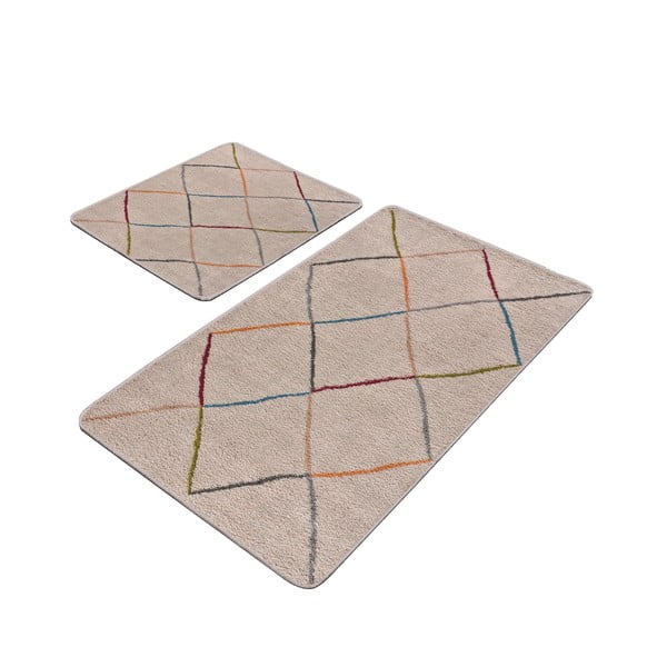 Bež kopalniške preproge v kompletu 2 ks 60x100 cm – Mila Home