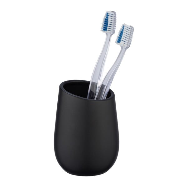 Črn lonček za zobno ščetko Wenko Badi-image-1