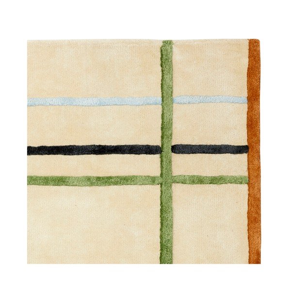 Bež preproga z mešanico bombaža Hübsch Ester, 120 x 180 cm-image-2