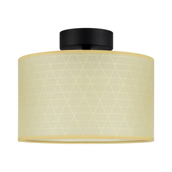 Bež stropna svetilka s trikotnim vzorcem Sotto Luce Taiko, ⌀ 25 cm