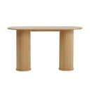 Stranska mizica v naravni barvi 40x130 cm Nola – Unique Furniture