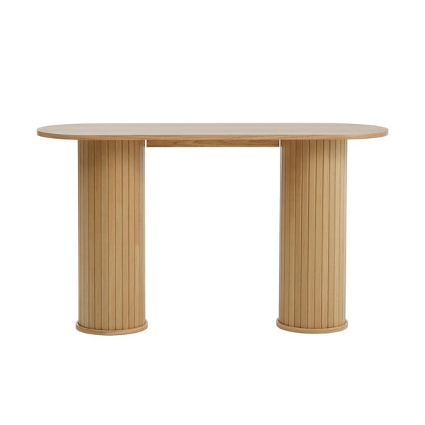 Stranska mizica v naravni barvi 40x130 cm Nola – Unique Furniture