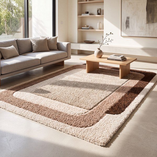 Rožnata/bež preproga 120x170 cm Ember – Universal-image-1