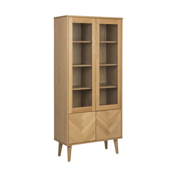 Vitrina v dekorju hrasta 80x178 cm Nagano - Actona-image-2