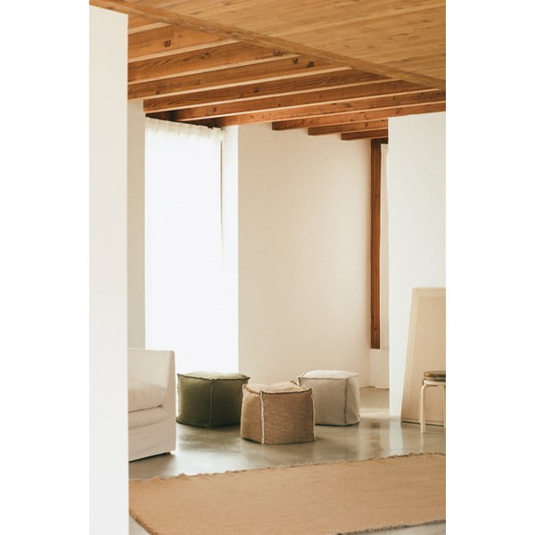 Kaki zelena vreča za sedenje Handloom – Lorena Canals-image-3