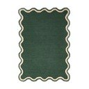 Temno zelena ročno tkana preproga iz mešanice volne 200x290 cm Rivo Wool – Flair Rugs
