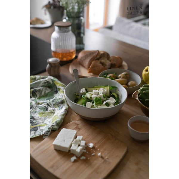 Lanena kuhinjska krpa 45x65 cm Lotus – Linen Tales-image-3