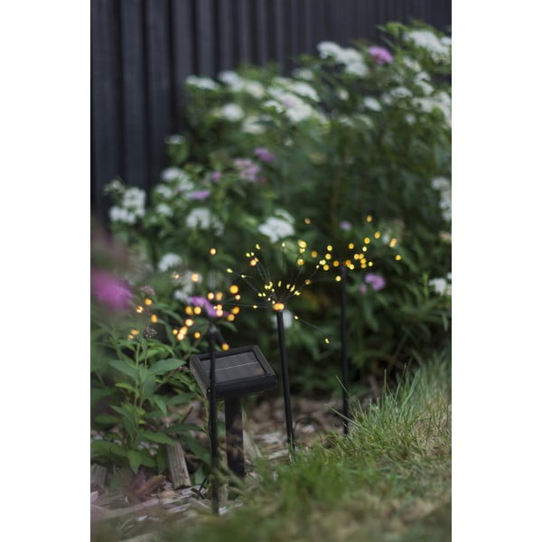 LED zunanje svetilke v kompletu za v zemljo 3 ks s solarnim panelom (višina 40 cm) Firework  – Star Trading-image-4
