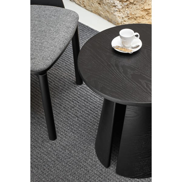 Črna stranska mizica Teulat Cep, ø 50 cm-image-2