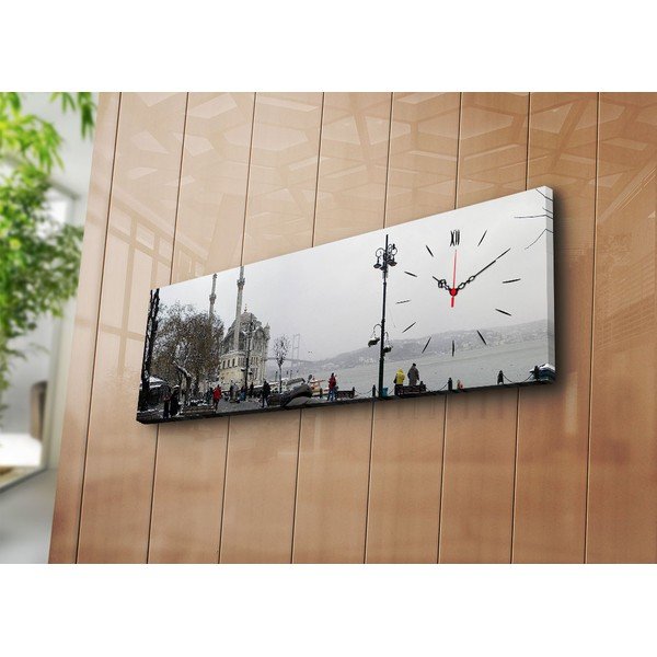 Slika z uro In the City, 30 x 90 cm-image-1