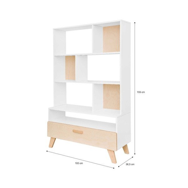 Beli knjižni regal BELLAMY Hoppa-image-1