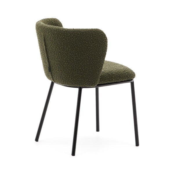 Zelen oblazinjen jedilni stol Ciselia – Kave Home-image-3
