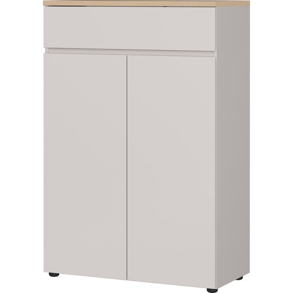 Kremno bela komoda v mat dekorju 80x120x40 cm Lissabon – Germania