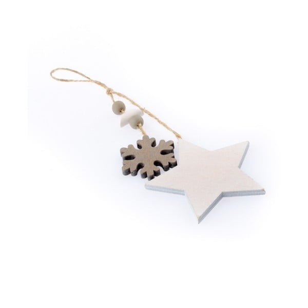Viseča božična dekoracija v obliki zvezde in snežinke Dakls Marianne