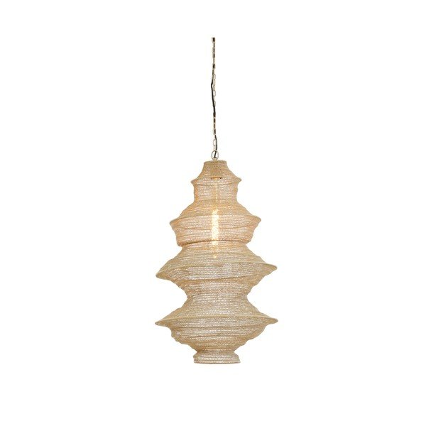 Bež kovinska viseča svetilka Nakisha – Light & Living-image-2